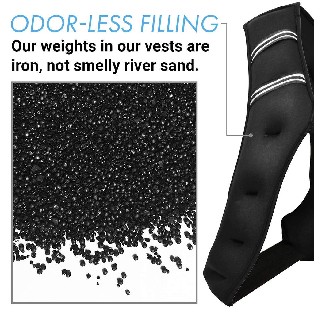 Aduro Sport Weighted Vest Workout Equipment, 4lbs/6lbs/12lbs/20lbs/25lbs/30lbs Body Weight Vest for Men, Women, Kids (30 Pounds (13.61 KG))